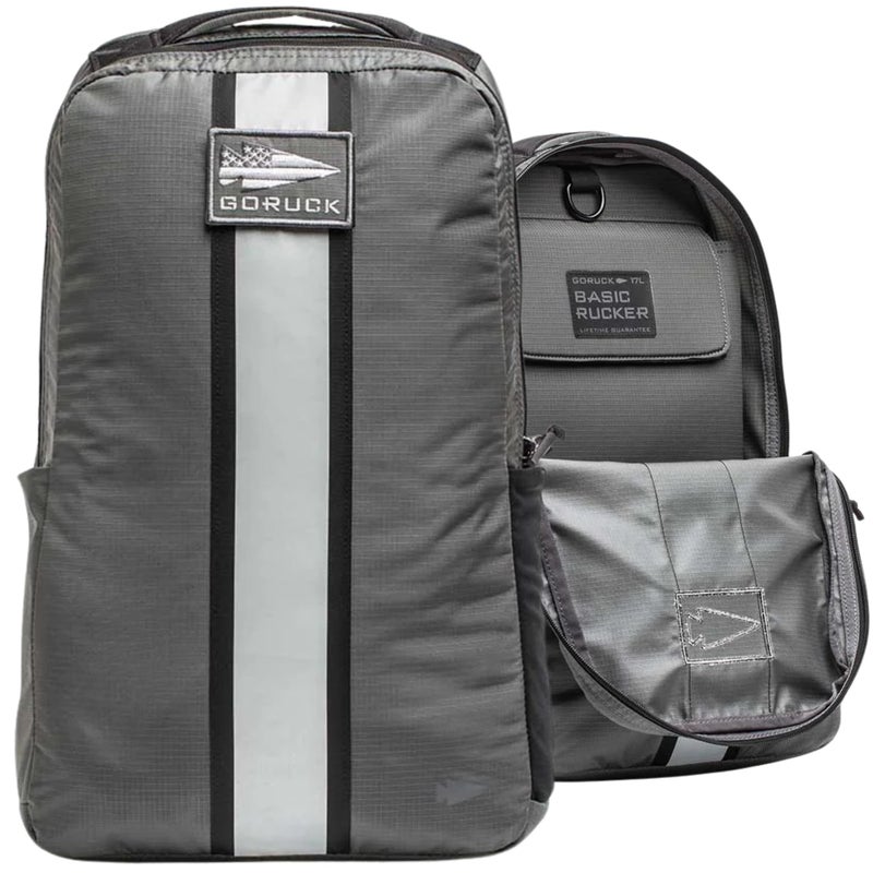 GORUCK Basic Rucker 17L Tactical Backpack â€“ Durable Rucksack & MOLLE Daypack â€“ Military Backpack for Men & Women - for Outdoor, Hiking, Training & Travel â€“ Armored Grey - Image 1