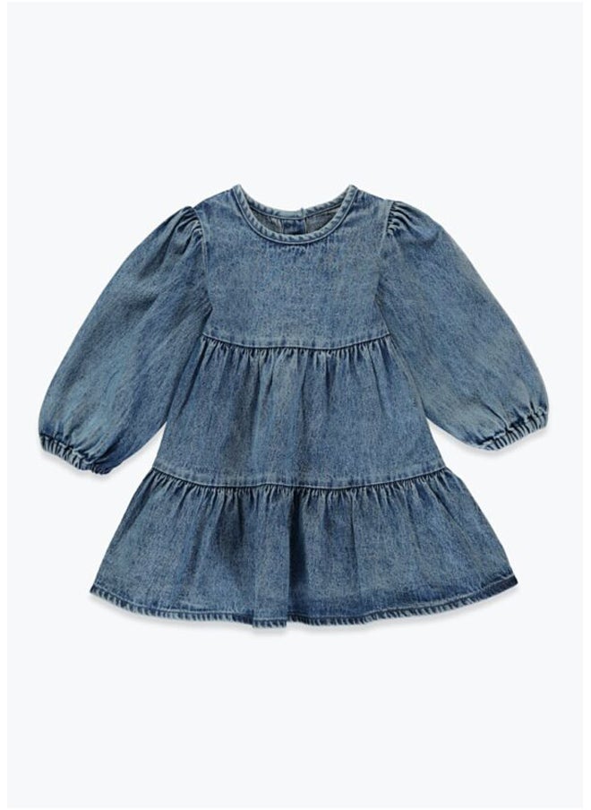 Girls Denim Tiered Dress - pzsku/ZF6DF260E276F62AAE30CZ/45/_/1701248150/56bc5a2d-4fc0-4f2e-b833-20709dacfa18