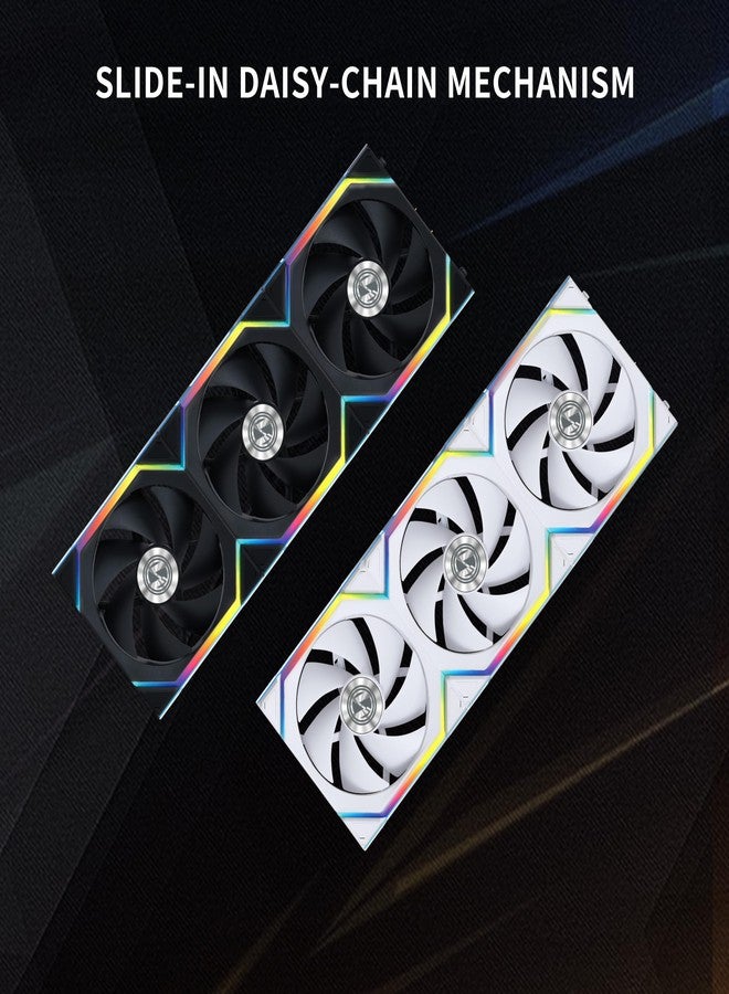 Lian Li UNI Fan SL-Wireless 120 - Single Pack, Performance-Oriented Fan ARGB Fan Without Wireless Connector, Daisy-Chain Design, Customizable Lighting Effects, Low-Noise - Black (12SL1W1B) - Image 3