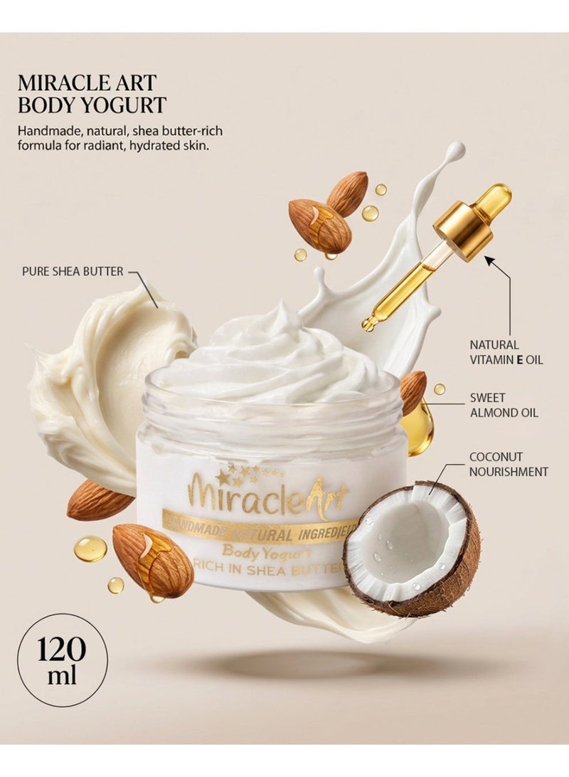 ميركل آرت ميراكل آرت بودي يوغرت — إيفز دريم | مستوحى من YSL Libre | مرطب خفيف طبيعي مصنوع يدوياً | غني بزبدة الشيا |  ٤.٢٣ أونصة - Image 2