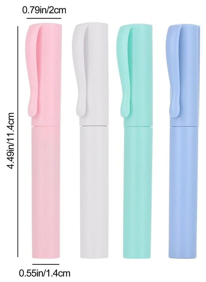 HS Pen Shape Scissors, Kids Safety Scissors, Mini Pen Portable Scissors, DIY Handmade Craft Supplies, Childrens Safe Cutting Scissors, For Office, School, Gome (4 PCS)  - Image 2
