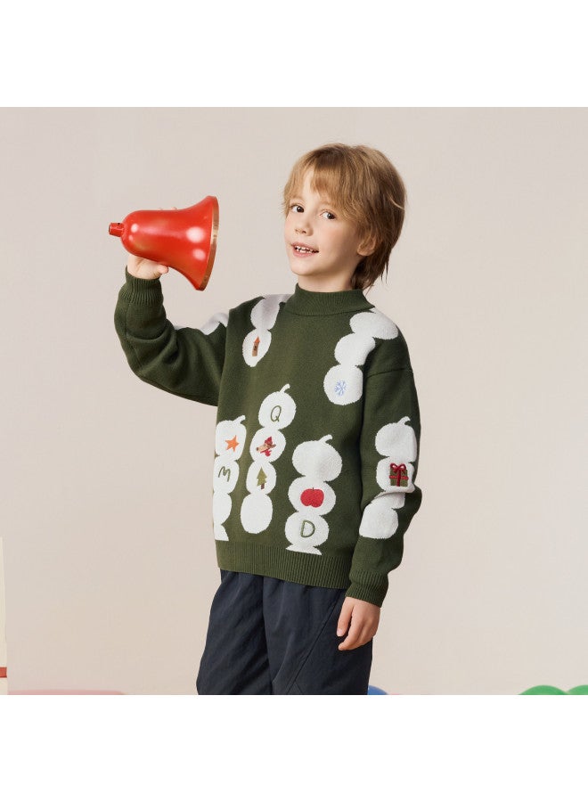 مكد سترة أولاد شتوية بأكمام نصفية ذات طابع أكاديمي كارتوني ممتع وطباعة كاملة - Image 5