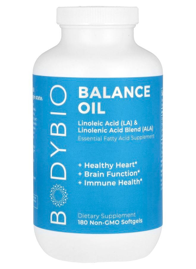 Balance Oil Linoleic Acid (LA) & Linolenic Acid Blend (ALA) 180 Softgels