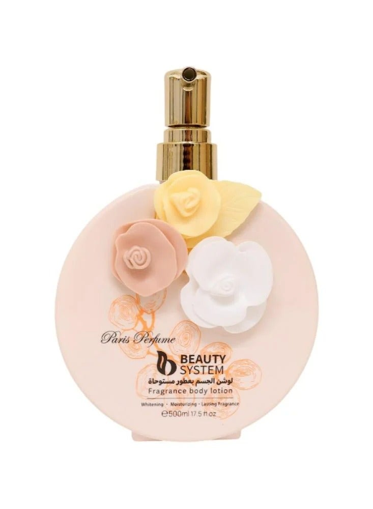 BEAUTY SYSTEM Body lotion with fragrances inspired 500Ml PEACH 