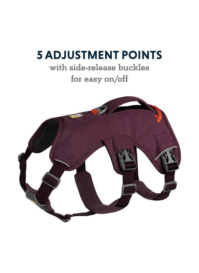RUFFWEAR - , Web Master, Multi-Use Support Dog Harness, Hiking and Trail Running, Service and Working, Everyday Wear, Purple Rain, XX-Small - Image 1