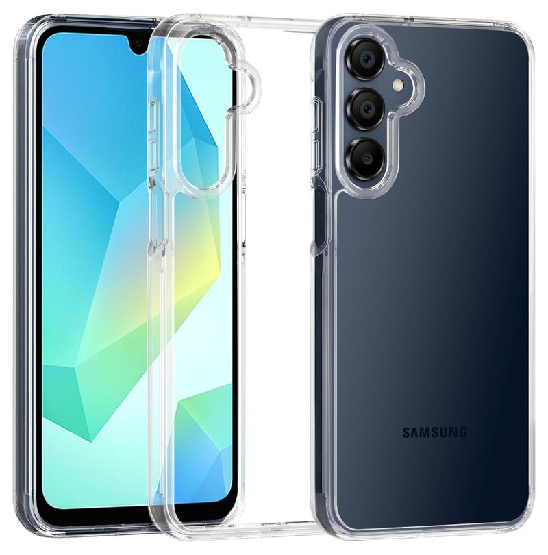 Case Compatible with Samsung Galaxy A16 4G / A16 5G, Case Crystal Clear Soft TPU Gel Case Flexible Silicone Anti-Scratch Camera Protection Transparent TPU Cover - Clear - Image 1