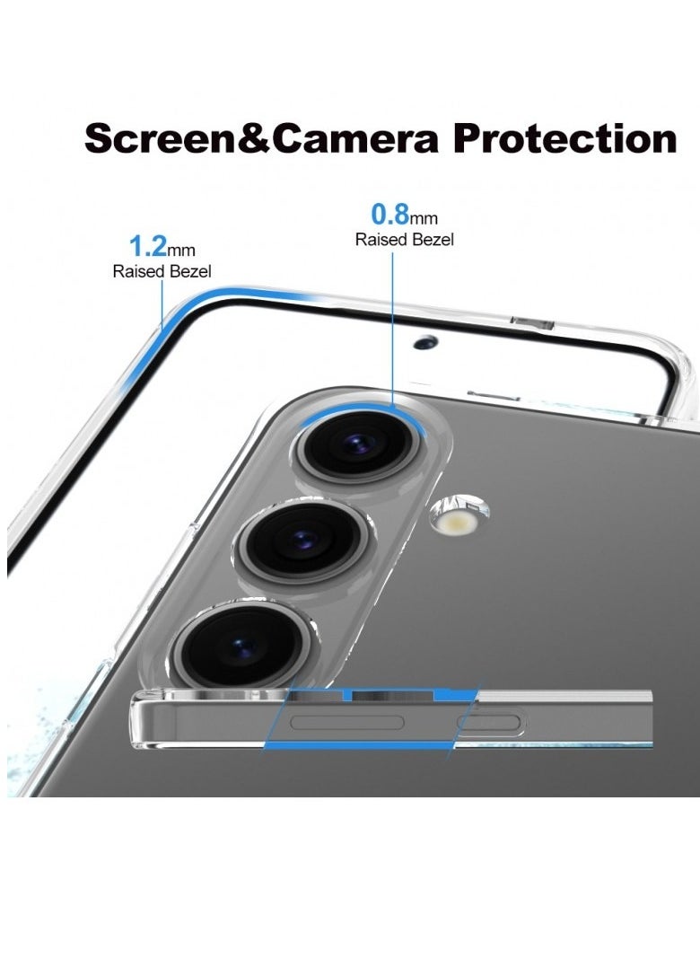 Case Compatible with Samsung Galaxy A16 4G / A16 5G, Case Crystal Clear Soft TPU Gel Case Flexible Silicone Anti-Scratch Camera Protection Transparent TPU Cover - Clear