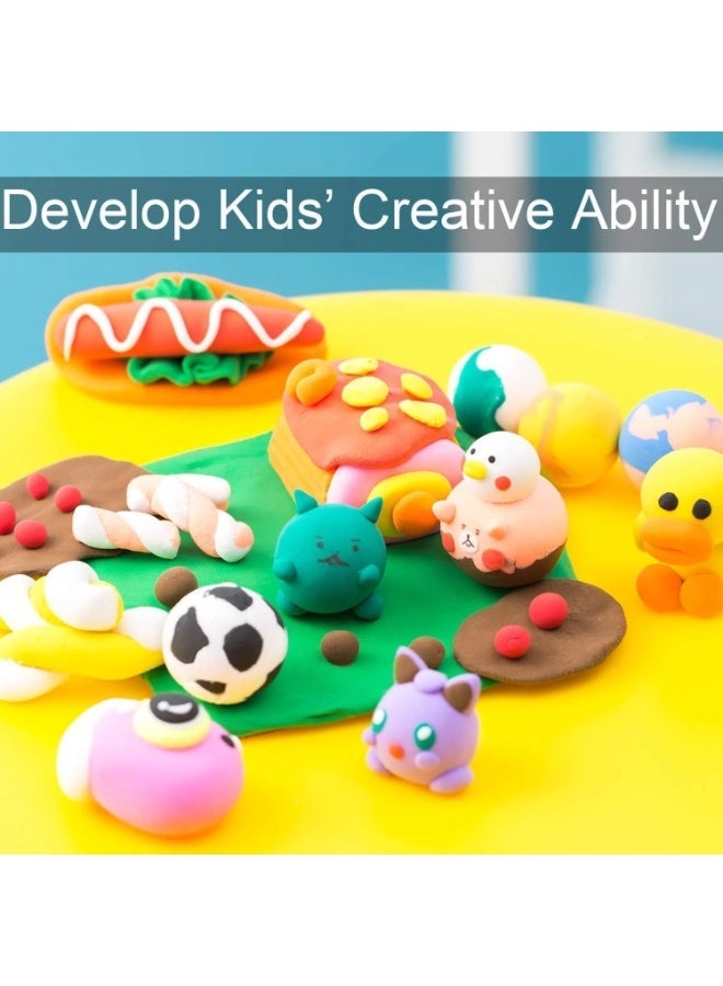 Amigo Super Light Air Dry Foam Clay Set ($24\text{-Color}$) – Safe Non-Toxic DIY Modeling Clay for Kids Educational Crafts - Image 5