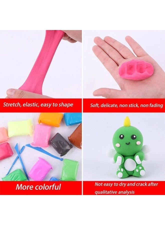 Amigo Super Light Air Dry Foam Clay Set ($24\text{-Color}$) – Safe Non-Toxic DIY Modeling Clay for Kids Educational Crafts - Image 3