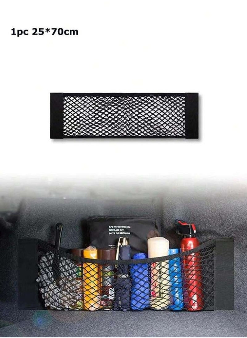 Generic - Car Storage Net Rear Back Seat Mesh Organizer Pocket Cargo Netting ​For Bottles Groceries In SUV Cars And Trucks Trunk Size 70 x 25cm - Image 1