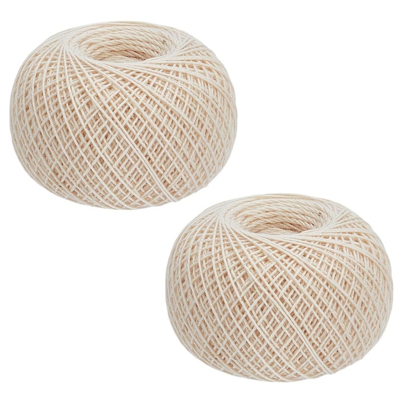 FREEBLOSS 300m Sashiko Thread 100% Cotton Embroidery Flosses White Hand Embroidery Thread 4 Strands Sashiko Quilting Thread for Sewing Needlework - Image 1