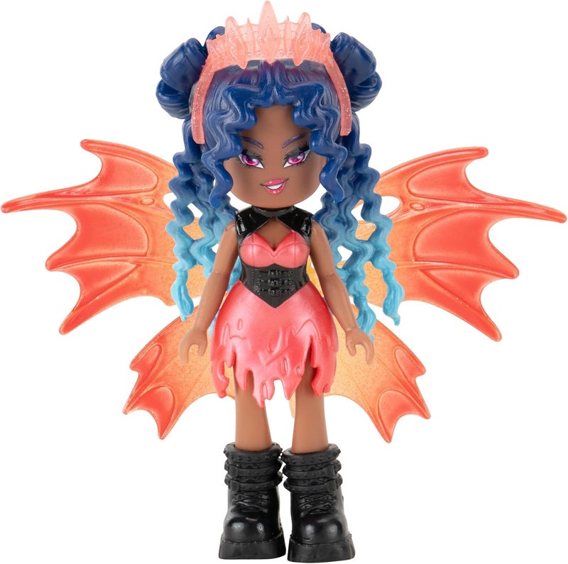 Royale High Jazwares 3” Fire Fairy Fashion Doll - 1 Figure with 9 Fashion Accessories - Virtual Item Code Included - Series 1 - Ages 5+ - Image 5