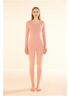 Remy Belle Remy Belle Thermal Underwear for Women Fleece Lined Base Layer Pajama Set Cold Weather Pink  - Image 2