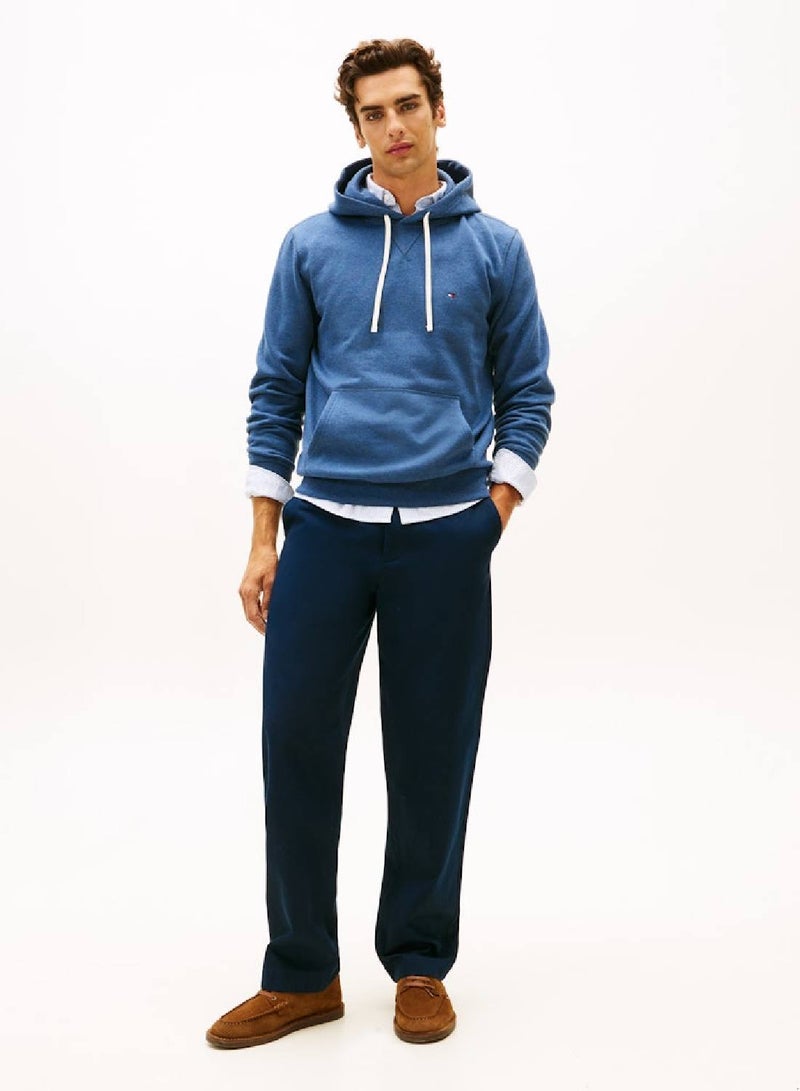 تومي هيلفيغر هودي ناعم مطرز بالعلم - Image 3