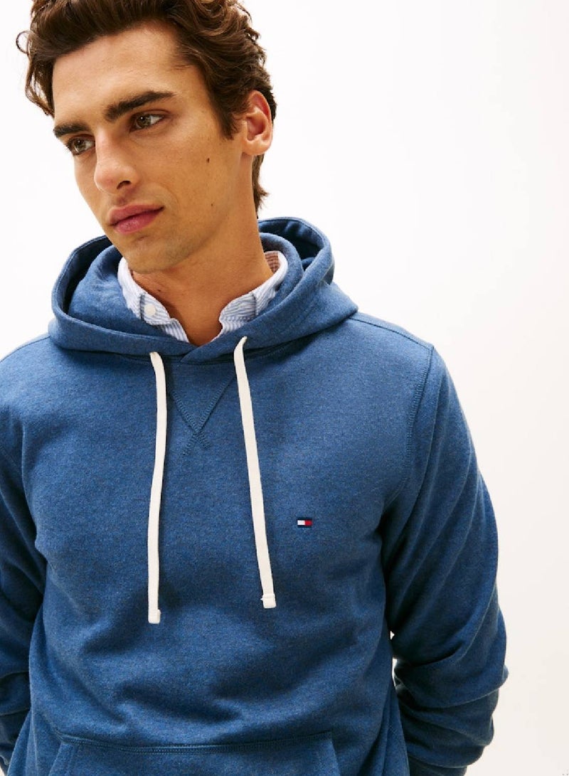 تومي هيلفيغر هودي ناعم مطرز بالعلم - Image 5