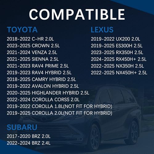 VINMS CA12289 17801-77050 Engine Air Filter for 2018-2025 Toyota Avalon/Camry/RAV4 Hybrid C-HR Corolla,Lexus ES300H NX350H UX200,Subaru BRZ - Image 2