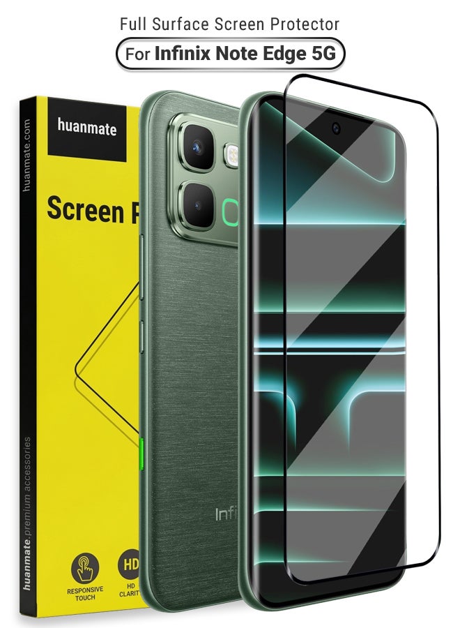 هوان ميت هوان ميت واقي شاشة من الزجاج المقسى حافة إلى حافة لإنفينيكس نوت إيدج 5G