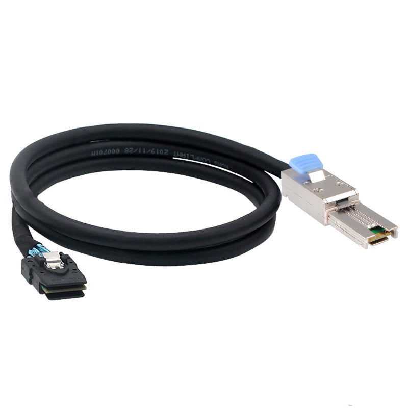 هيرتوم External Mini SAS 28AWG Male 26Pin SFF-8088 to Internal Mini SAS Male 36Pin SFF-8087 Data Cable 1M 3.3feet - Image 5