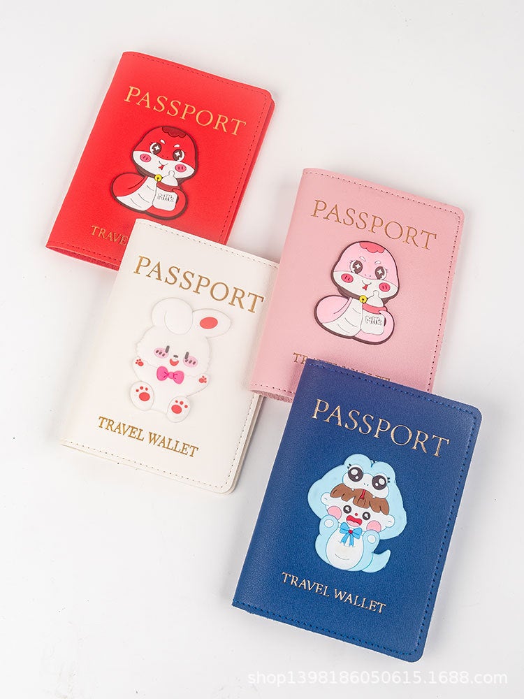 New Passbook Bag Protective Cover Pu Leather 64 Grain Oil Edge Passbook Holder Multi-Function Passbook Holder Snake Baby - Image 5