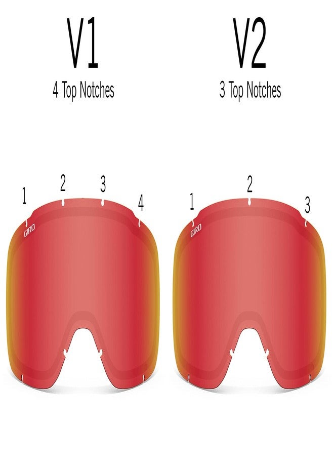 Giro Cruz/Roam/Moxie Snow Goggle Replacement Lens - Amber Scarlet - Image 2