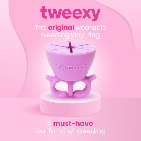 tweexy Craft Vinyl Weeding Scrap Collector Ring | Weeding Tools for Vinyl Heat Transfer, HTV Crafting & Adhesive Paper Sheets Holder | Portable Heat Press Accessories and Supplies (Lavender) - Image 2
