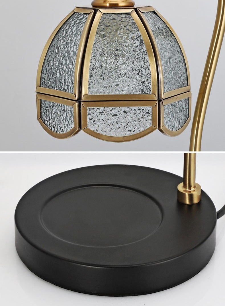 Arabest مصباح تدفئة الشموع العطرية مع 2 لمبة، سخان شموع كهربائي مع مؤقت ومخفت للديكور المنزلي، شمع مذاب للشموع الصغيرة الكبيرة الحجم، قاعدة خشبية ريترو - Image 5