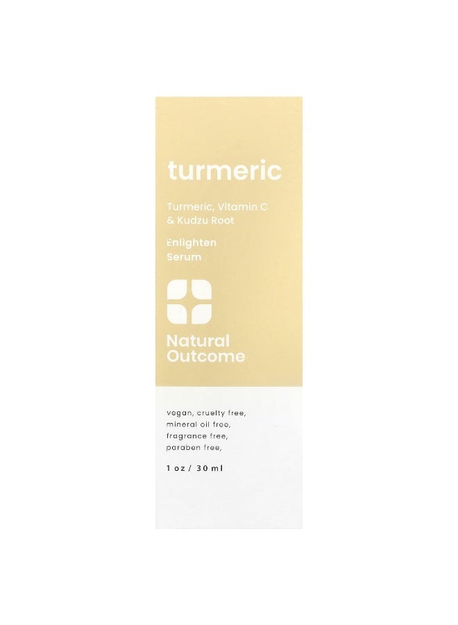 natural outcome Natural Outcome, Turmeric, Enlighten Serum, Fragrance Free, 1 oz (30 ml) - Image 2
