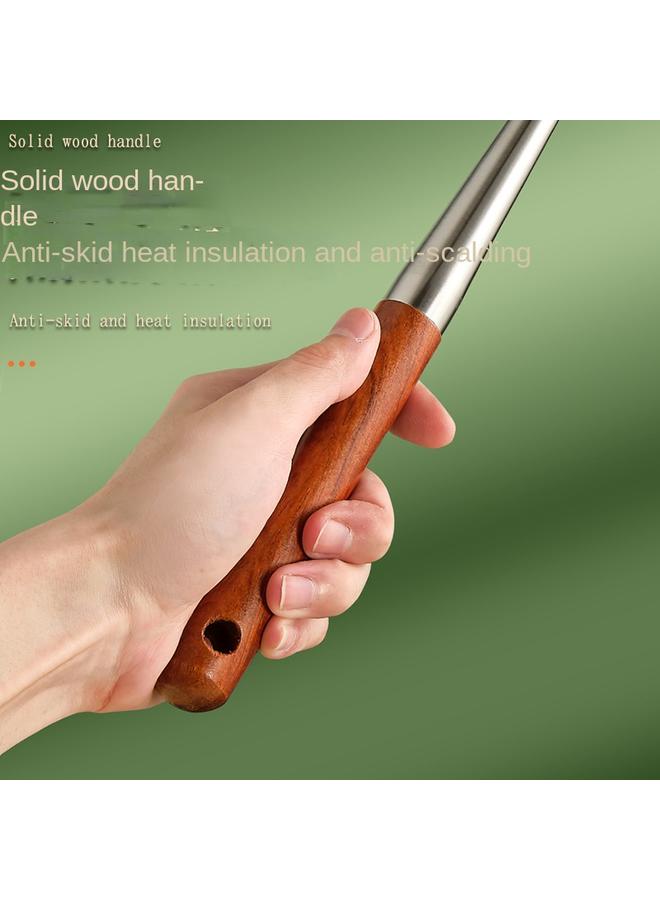 Bluejw Factory Wholesale 304 Stainless Steel Fritters Mold Round Fried Pancake Spoon Fried Shrimp Cake Snacks Old Style Iron Spoon - Image 4