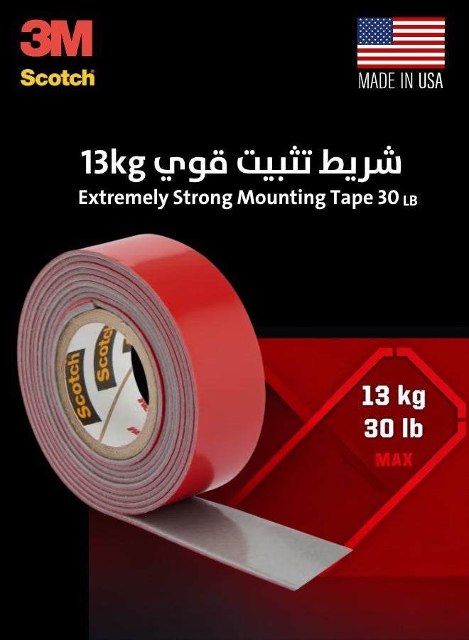 3M Scotch Extremely Strong Mounting Tape Black - Image 1