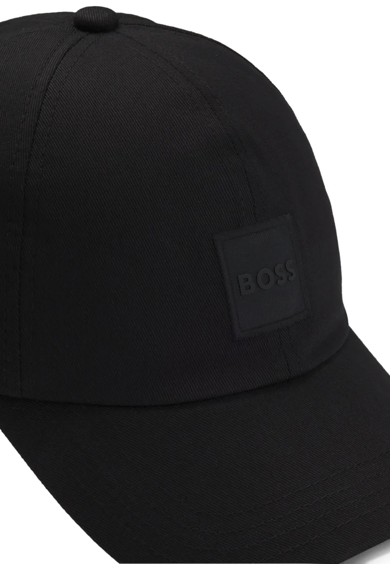 BOSS Black Cotton-twill cap with logo patch for Men | Best Price UAE