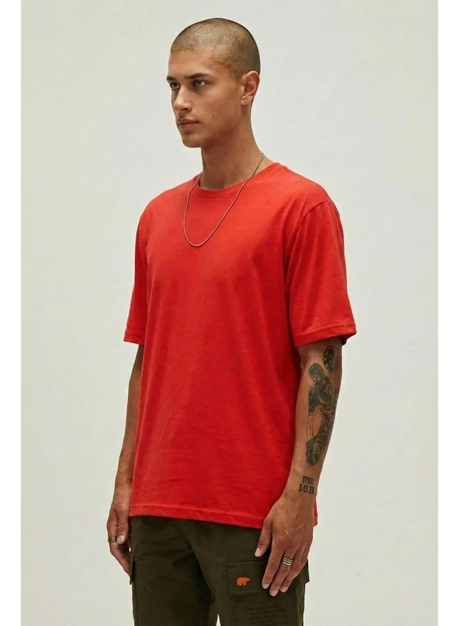 Bad Bear Routıne Red Basic Men's T-Shirt.