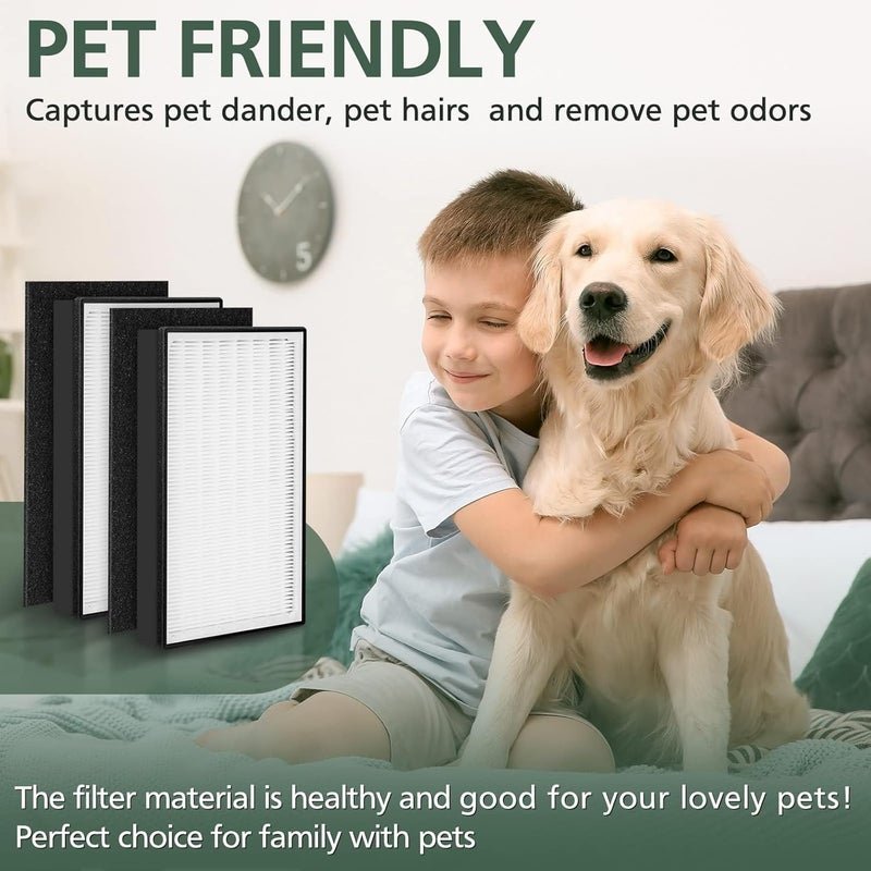 isinlive 2 Pack A2 H13 HEPA Replacement Filter Compatible with 3M Filtrete Room Air Purifier Models FAPC02A2 FAPC03A2 FAPT03A2 Part  1150101 - Image 5