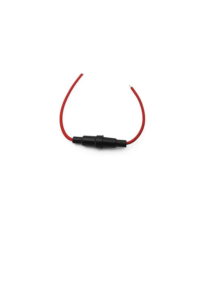 In-line fuse holder incorporating a black two part connector with wires - Image 3