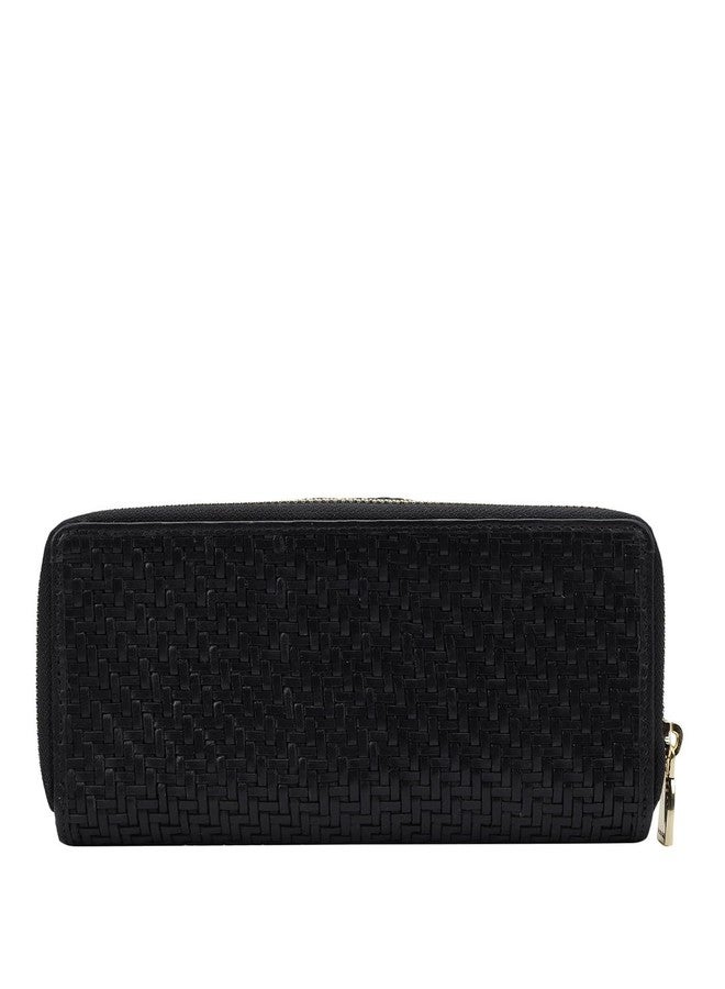 Da Milano Flap Leather Wallet for Women - Black - Image 3