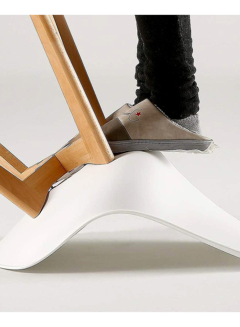 Modern Backrest High Chair Kitchen Counter Bar, Bar Chair with Solid Wood Legs - Image 5