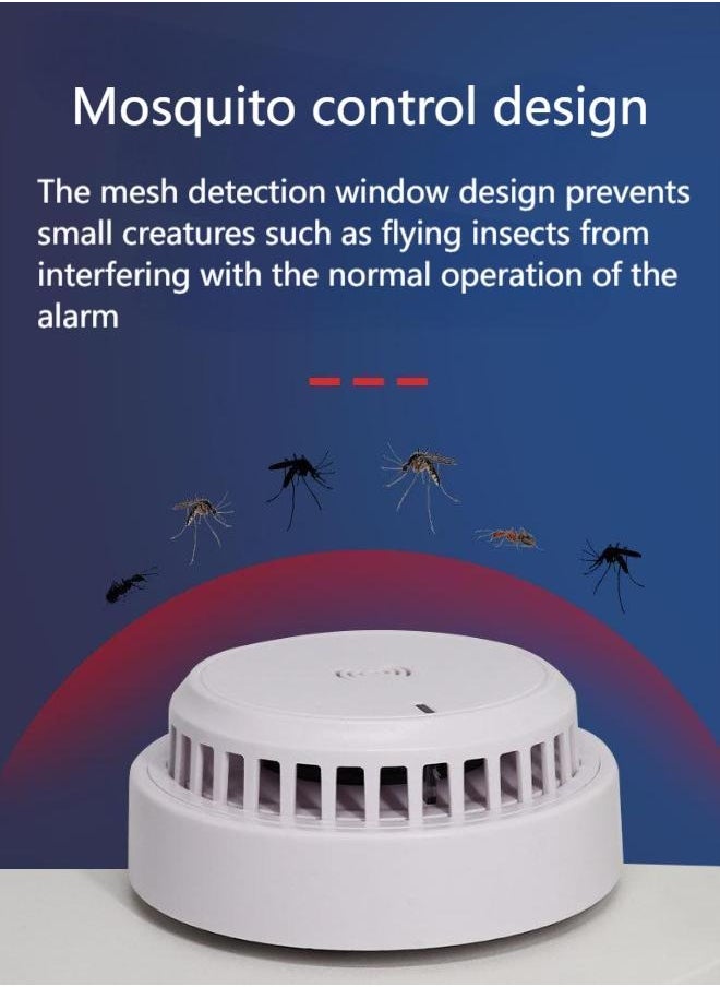 Smart Smoke Alarm Detector - Wireless Battery-Powered, Network Connected with Remote Monitoring for Home, Hotel, Factory, Office & Commercial Use