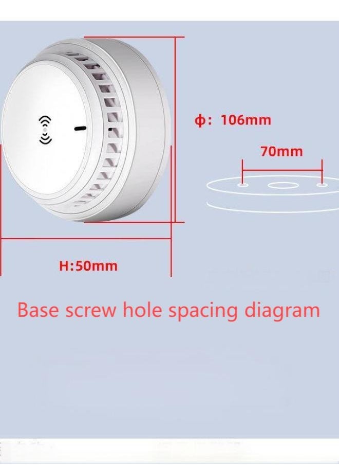 Smart Smoke Alarm Detector - Wireless Battery-Powered, Network Connected with Remote Monitoring for Home, Hotel, Factory, Office & Commercial Use