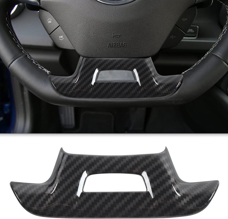 CheroCar for Chevrolet Camaro Steering Wheel Trim Decoration Cover Interior Accessories for Chevrolet Camaro 2017-2022 (Carbon Fiber) - Image 1