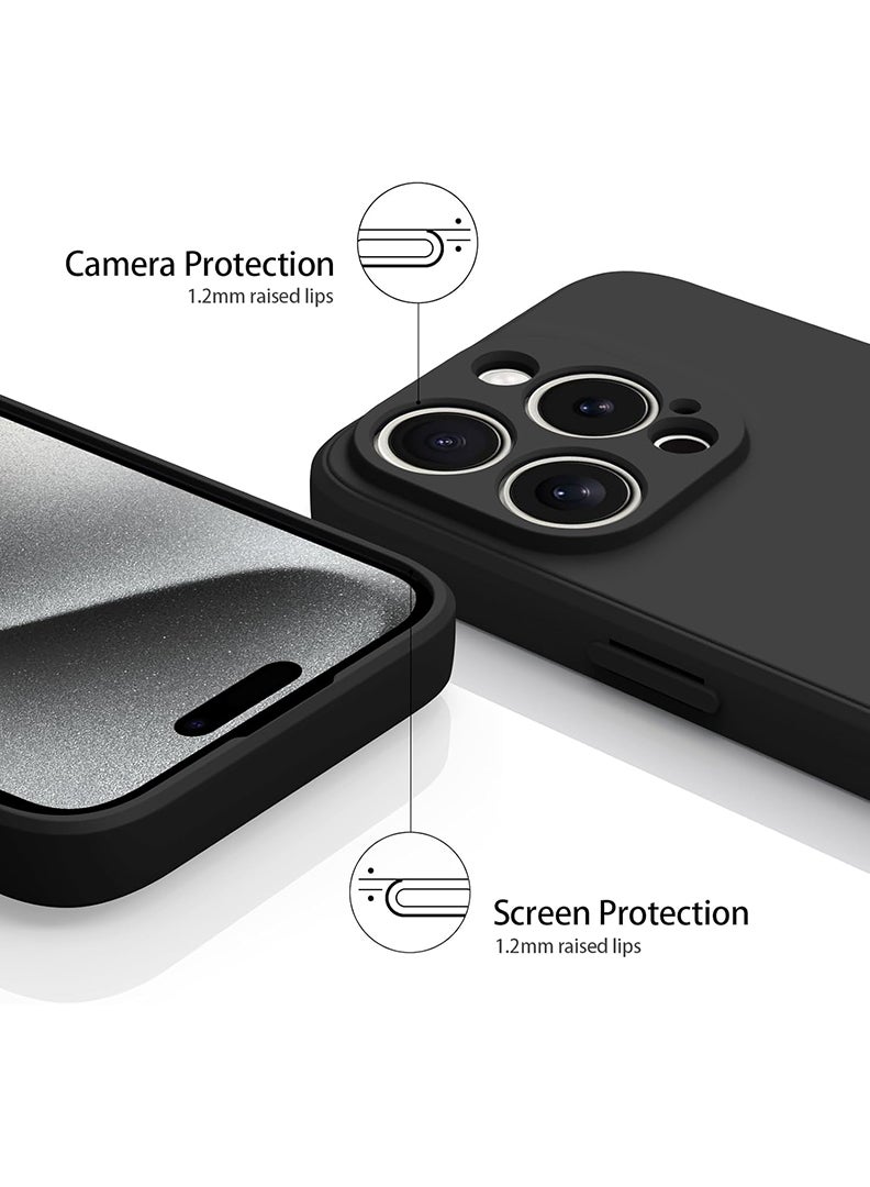 Theodor Protective Slim Fit Case Liquid Silicone Cover with Full Body Protection Anti-Scratch Shockproof Case For Apple iPhone 16 Pro (Black) Labubu (6) - Image 3