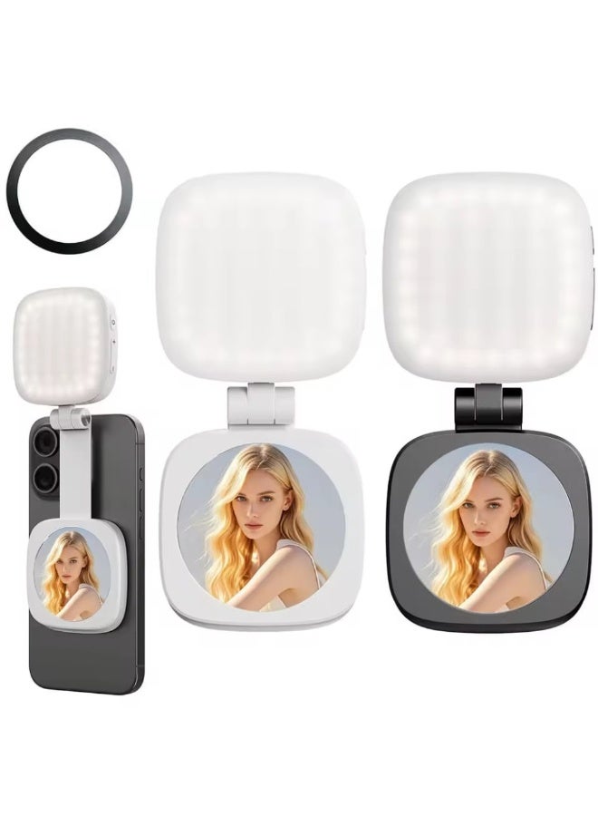 Portable video light DY-06 Magnetic with mirror 2500-7000K (7*6cm) - Image 5