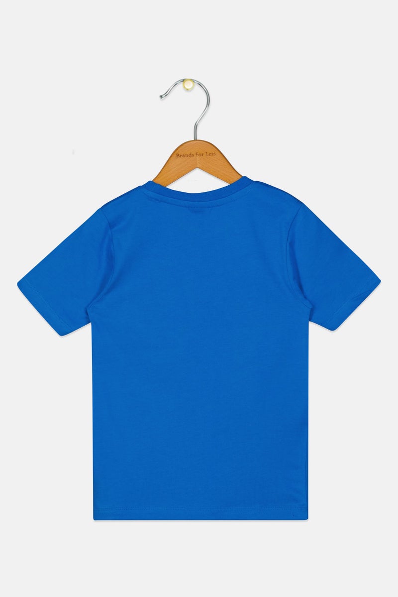 MARVEL Toddlers Boy Spidey Short Sleeve Top, Blue - Image 3