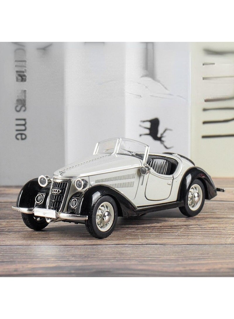 Classic Diecast Car Model Kits 1:32 For Audi Wanderer W25K Alloy  Model Car Decoration Collection Gift Toy Crafts Holiday Expression Of Love  White/Black - Image 4