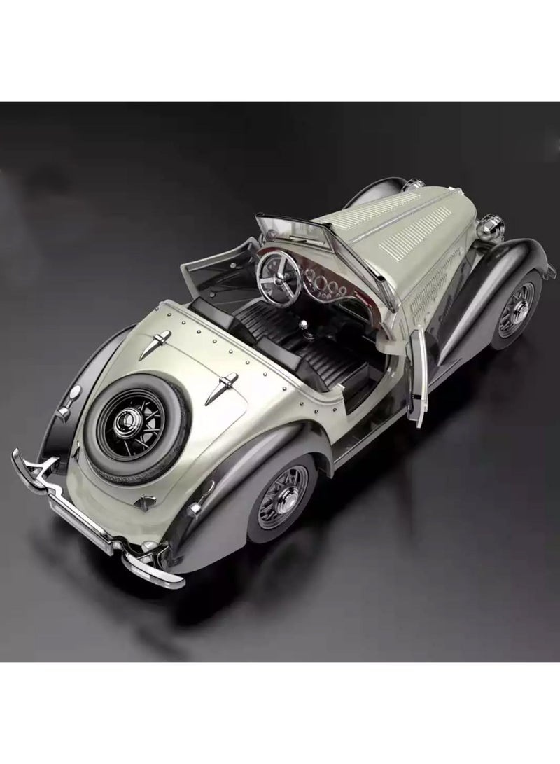 Classic Diecast Car Model Kits 1:32 For Audi Wanderer W25K Alloy  Model Car Decoration Collection Gift Toy Crafts Holiday Expression Of Love  White/Black - Image 2