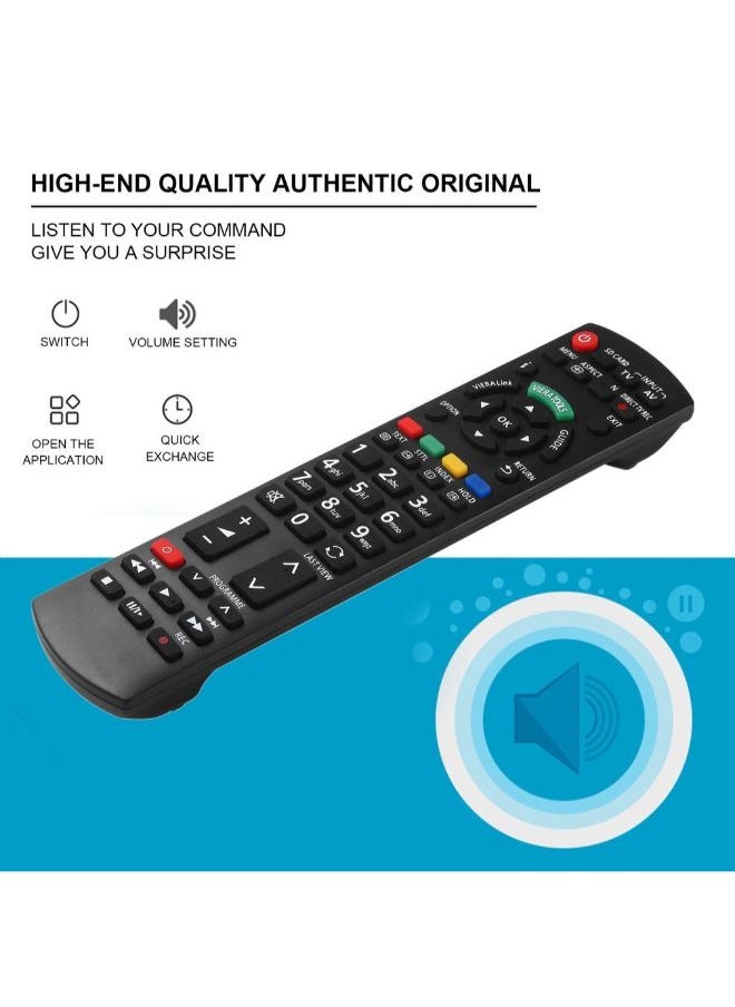 Generic - Smart TV Remote Control Replacement For Panasonic TV Black - Image 1