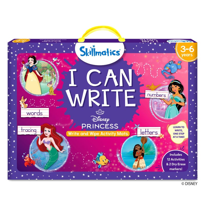 Skillmatics I Can Write Disney Princess Reusable Preschool Learning Activities Educational Toys Games Handwriting Aid Back to School ScreenFree Fun Gift for Students Kids Toddlers Ages 36 - Image 2