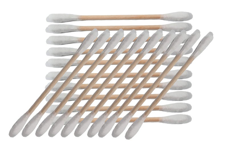 TOPMED ETS Cotton Swaps Wooden Sticks, 1000 Count (10 Packs) 100% Cotton Cotton Sticks - Image 5