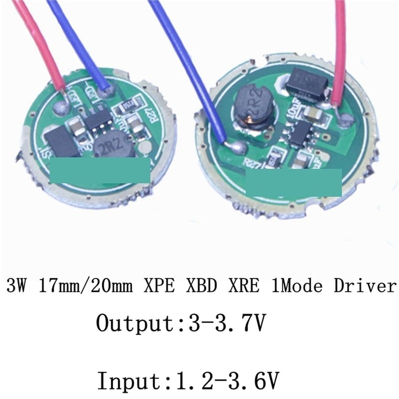 17mm 5 Mode LED Driver 3W DC 3.7V for XPPE XP E XBD XB D Flashlight 1PCS - Image 3