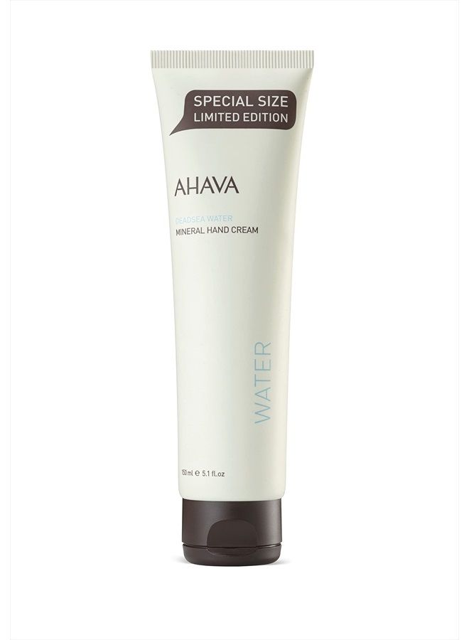 AHAVA كريم يد معدني من البحر الأحمر، أصلي، مرطب يدين للبشرة الجافة والمتشققة، خفيف وسريع الامتصاص، لجميع أنواع البشرة 5.1 أونصة سائلة. - Image 1