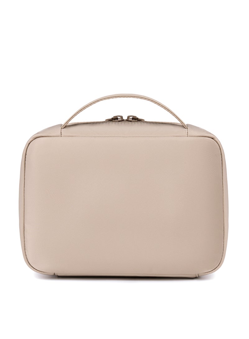 شانتريا حقيبة مكياج نسائية خفيفة الوزن مقاومة للماء متعددة الاستخدامات بسحّاب وفتحة  درجة وجيوب متعددة - Image 3