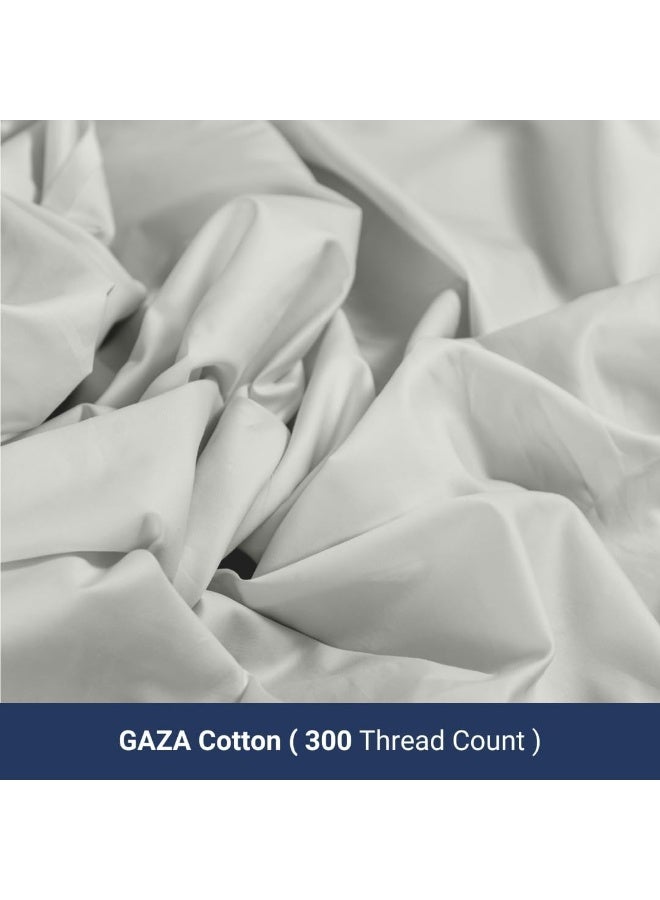 Westbrooke Egyptian Cotton Standard Pillow Cases Set of 2 | Cario Cotton Sateen Weave Cotton Pillowcase, Soft, Breathable Luxury Pillow Cover | for Home, Hotel & Hospital Use- Light Grey - Image 3